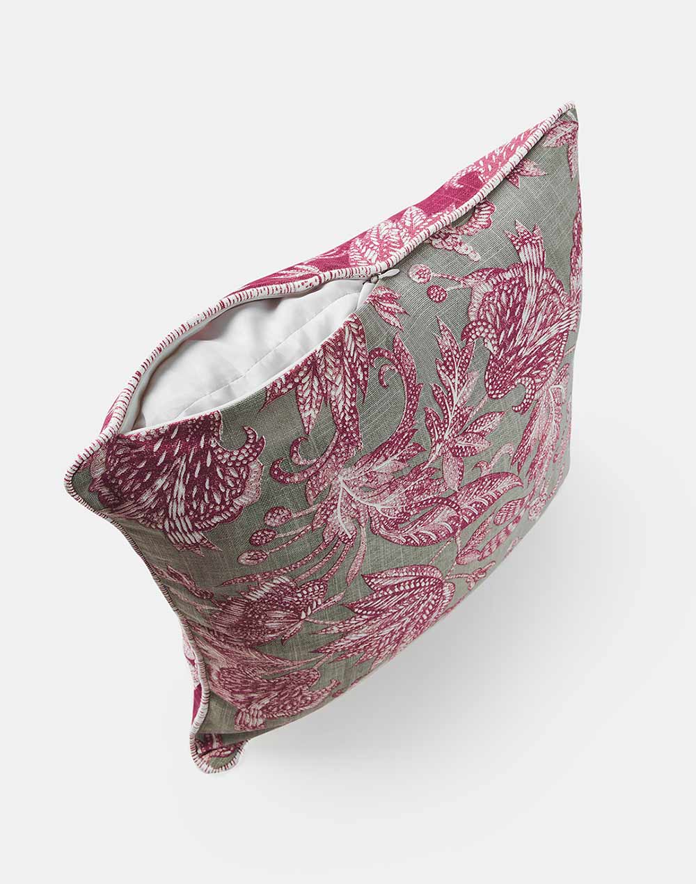 Wine Ameera Cotton Printed Cushion Cover