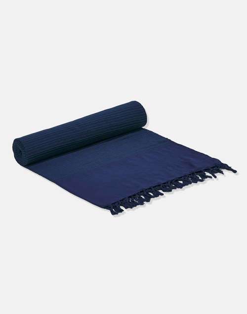 Navy Rizwan Cotton Single Bed Cover Navy Rizwan Cotton Single Bed Cover