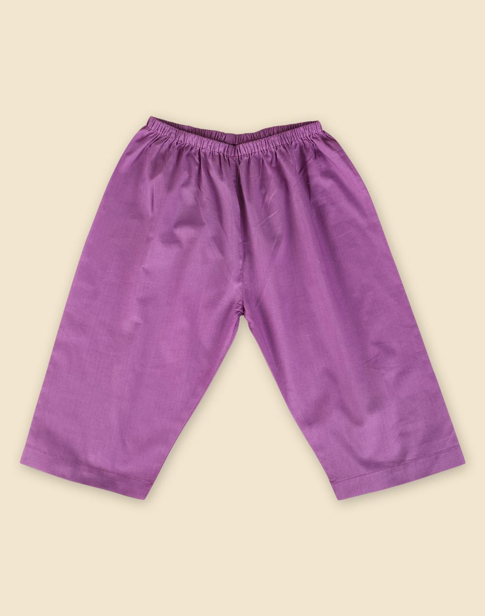 Purple Cotton Hand Block Printed Pyjama Set