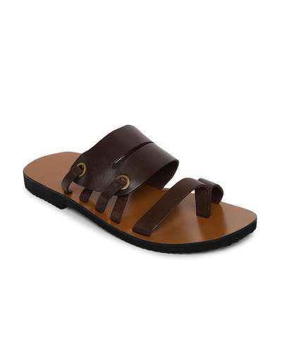 Man Chapple Buy Brown Leather Chappal for Men Online at Fabindia | 10720295