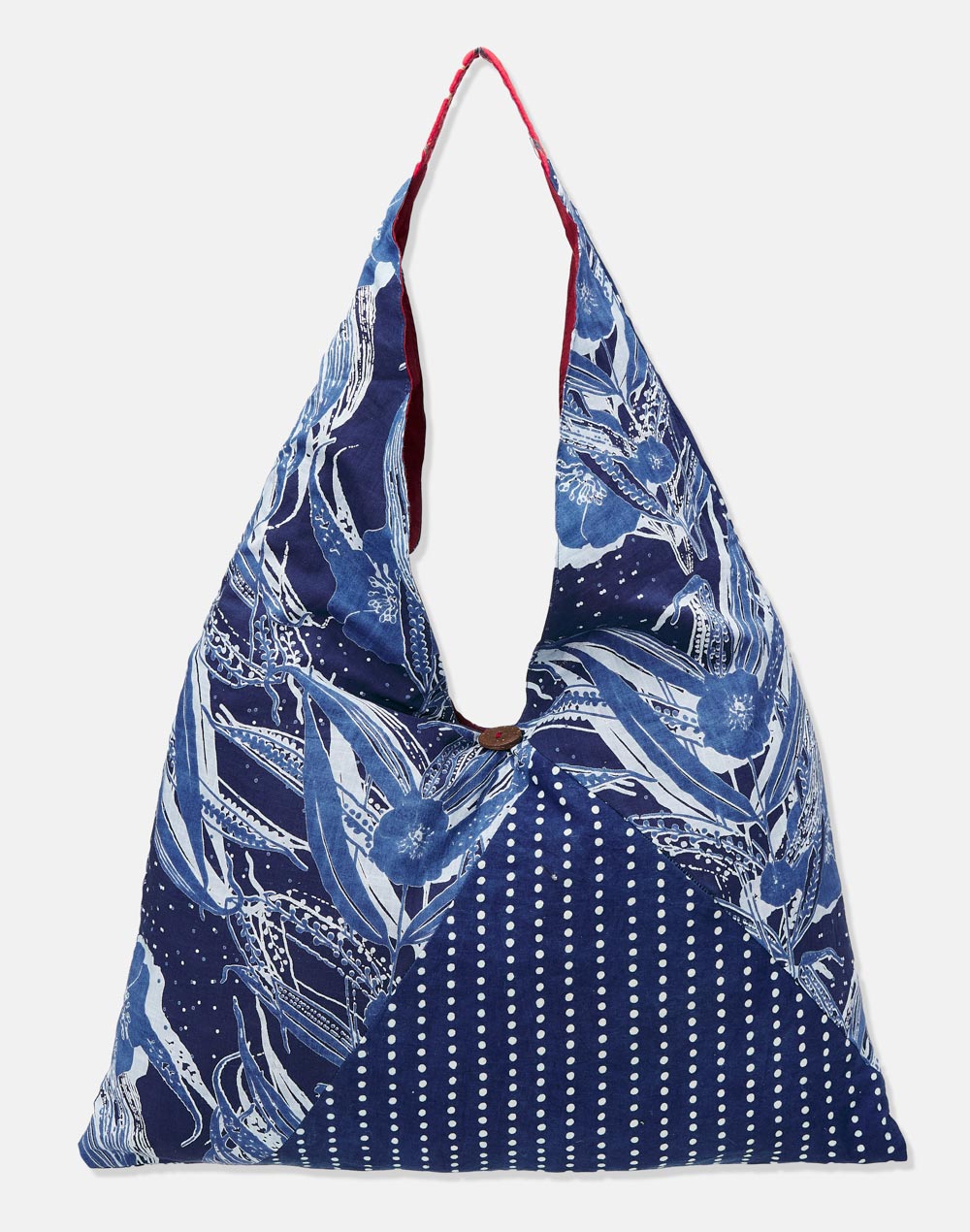 NUIndian Blue Cotton Tote Bag