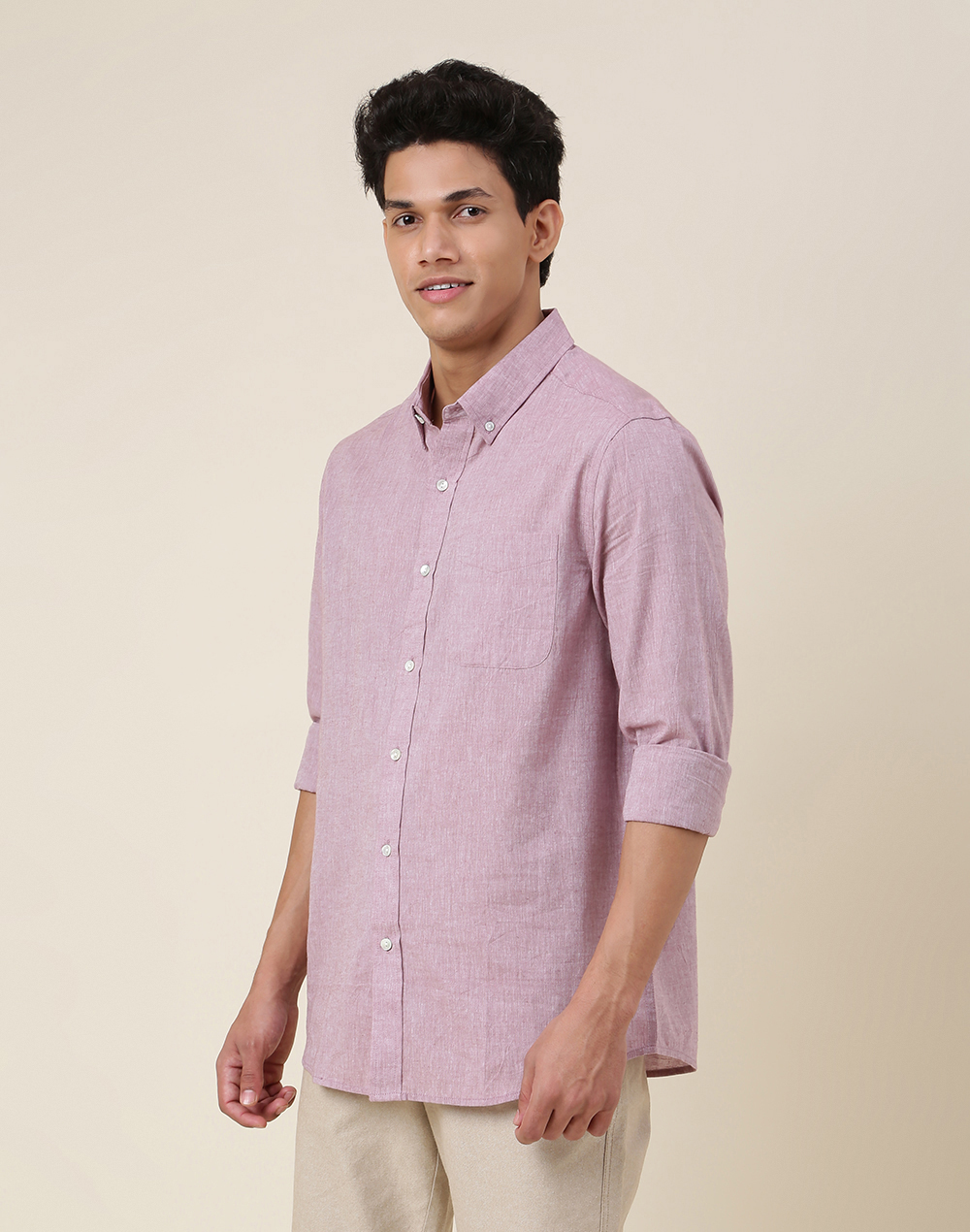 Buy Purple Cotton Shirt for Men Online at Fabindia | 20004094