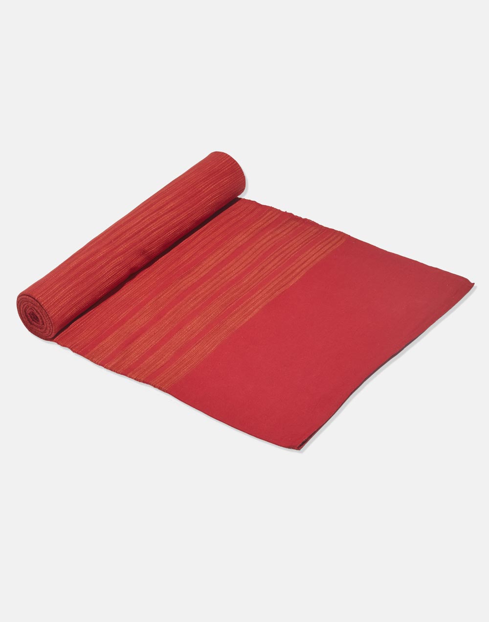 Red Haiba Cotton Hand Woven Double Bed Cover
