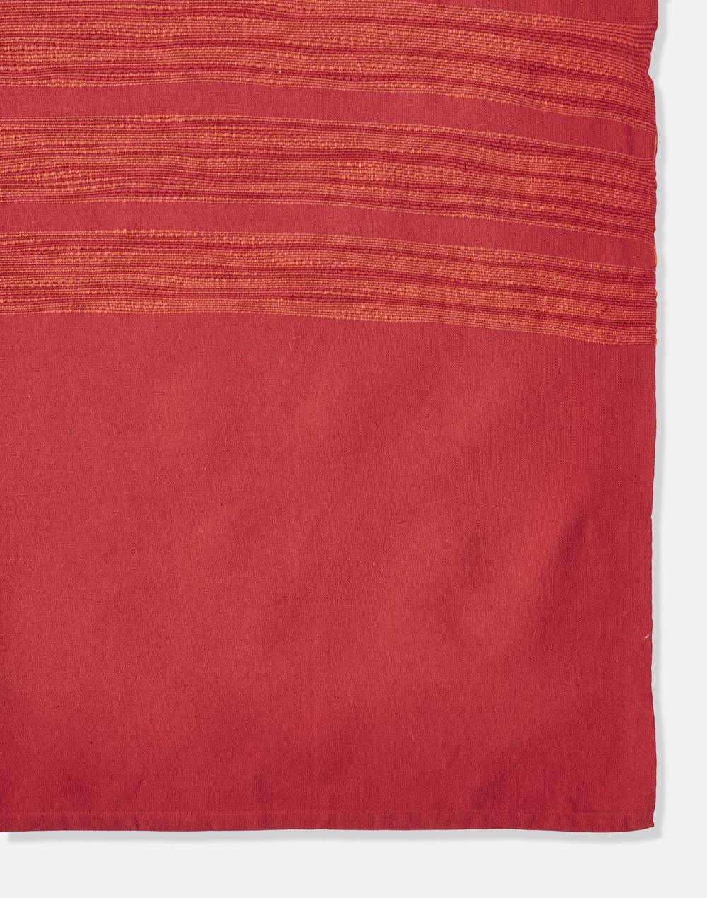 Red Haiba Cotton Hand Woven Double Bed Cover