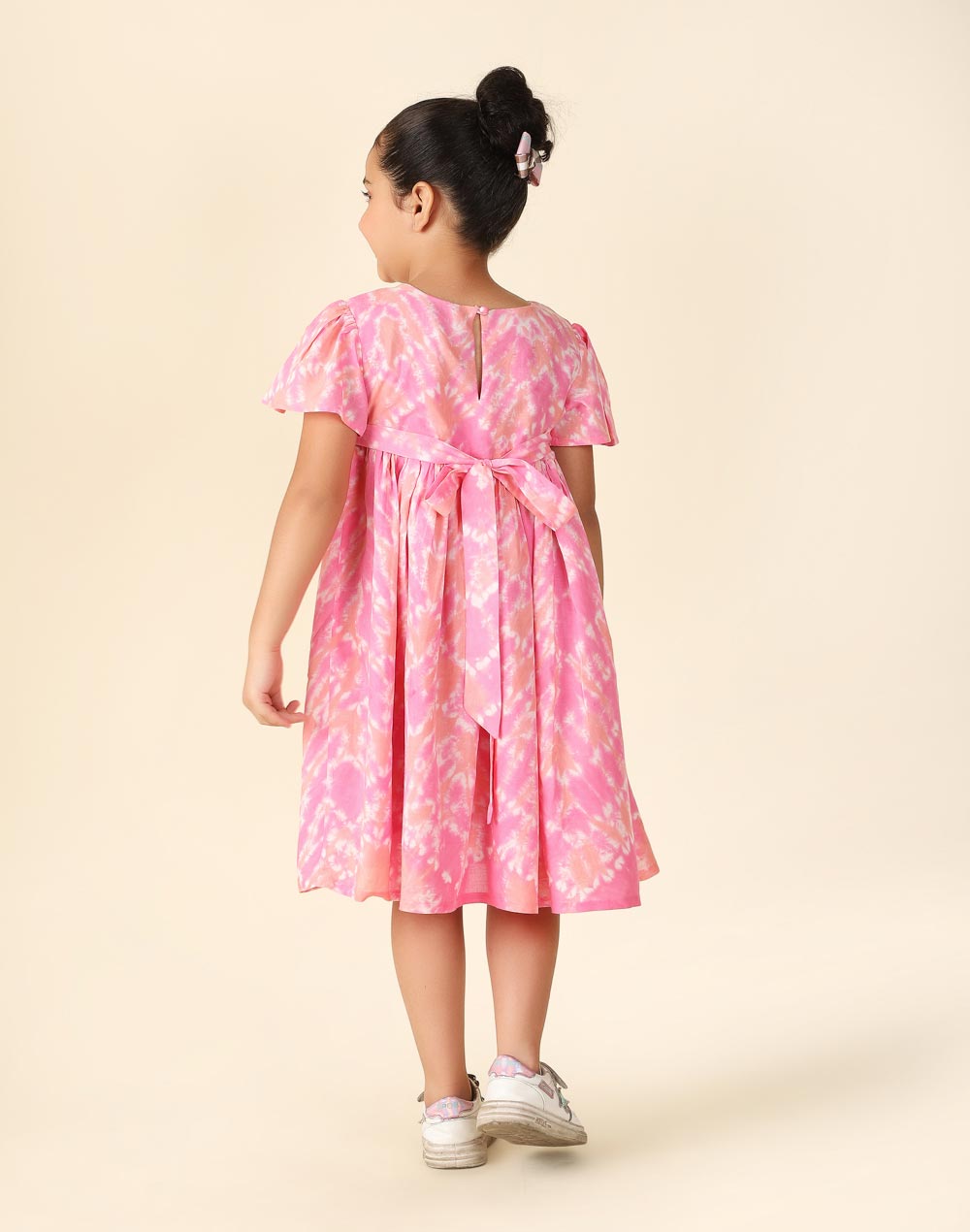 Pink Modal Printed Dress