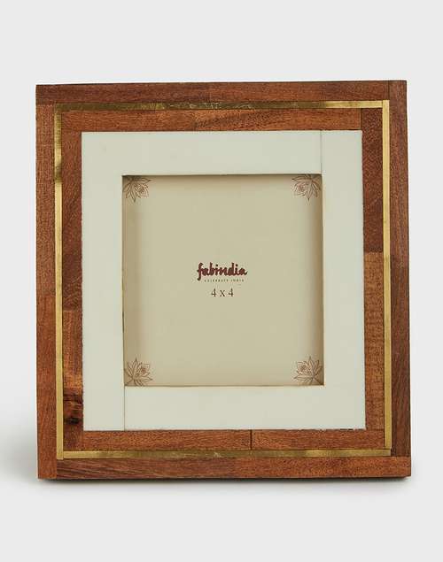 4 Inch Picture Frame Buy Brown Ayaana Photo Frame | 4 x 4 Inch Image Size Online at Fabindia ...