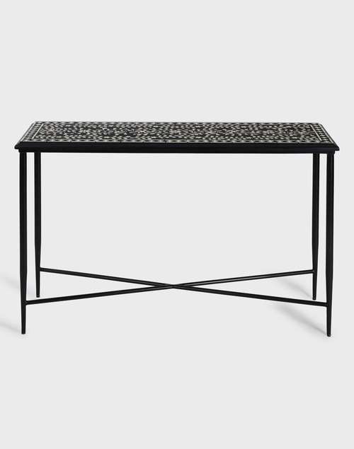 Black Amaya Inlay Console Black Amaya Inlay Console