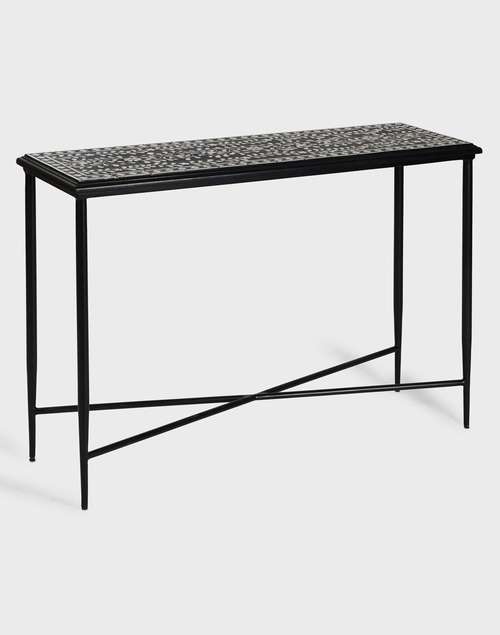 Black Amaya Inlay Console Black Amaya Inlay Console
