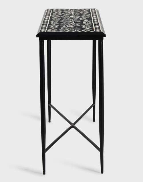 Black Amaya Inlay Console Black Amaya Inlay Console