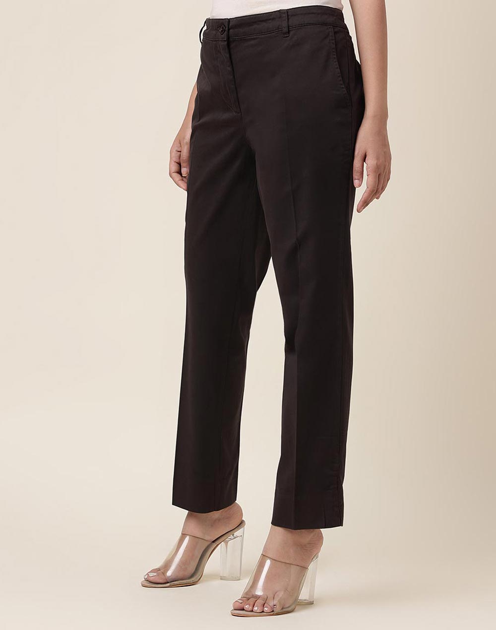 Buy Viscose Silk Slim Fit Pant for Women Online at Fabindia