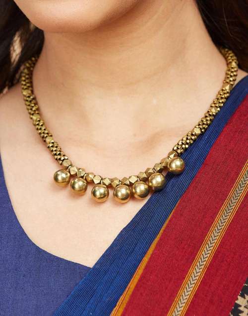 Metal Dhokra Necklace Metal Dhokra Necklace