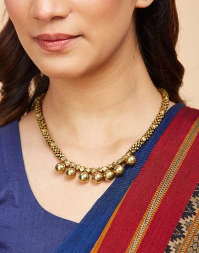 Metal Dhokra Necklace Metal Dhokra Necklace