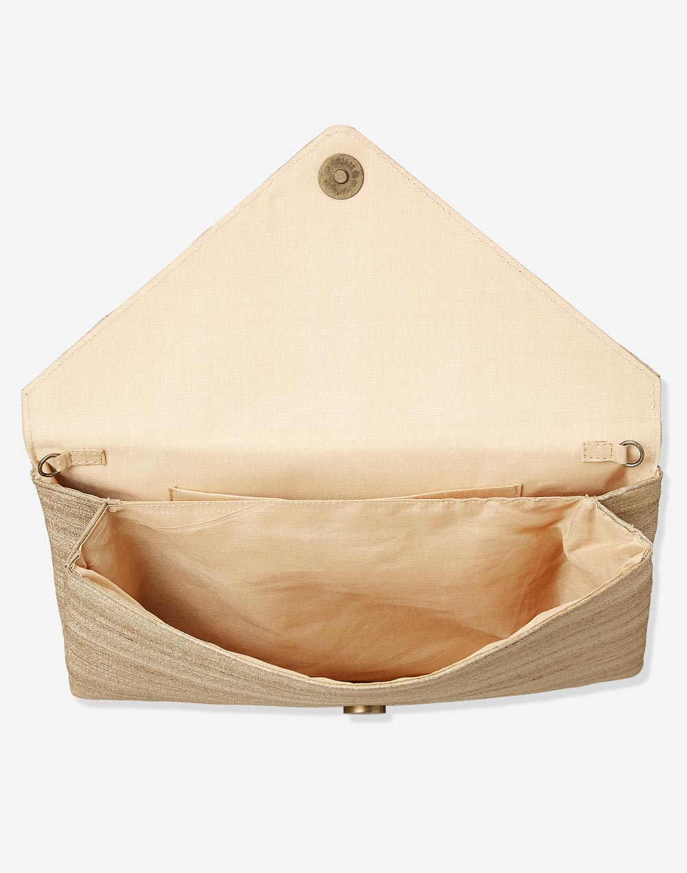 Beige Silk Blend Mirror Work Clutch Bag Beige Silk Blend Mirror Work Clutch Bag