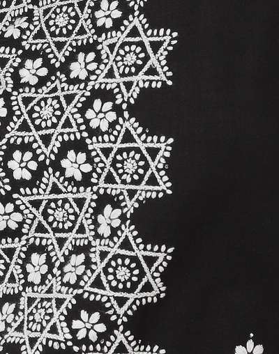 Black Cotton Chikankari Knee Length Kurta Black Cotton Chikankari Knee Length Kurta