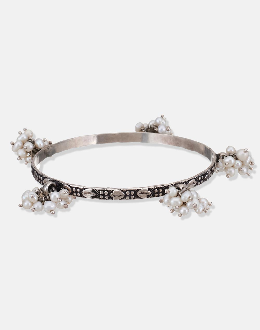 Silver Pearl Bangles Silver Pearl Bangles
