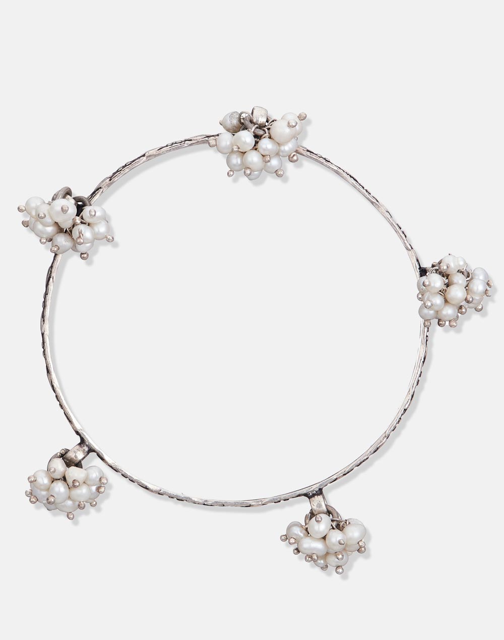 Silver Pearl Bangles Silver Pearl Bangles