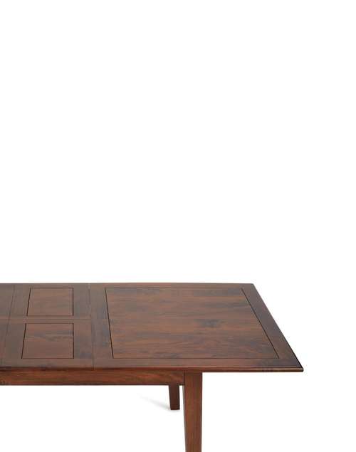 Brown Wood Heritage Extendable Dining Table Brown Wood Heritage Extendable Dining Table