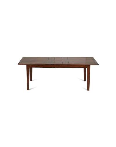 Brown Wood Heritage Extendable Dining Table Brown Wood Heritage Extendable Dining Table