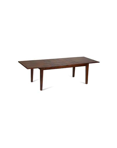 Brown Wood Heritage Extendable Dining Table Brown Wood Heritage Extendable Dining Table
