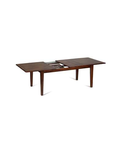 Brown Wood Heritage Extendable Dining Table Brown Wood Heritage Extendable Dining Table