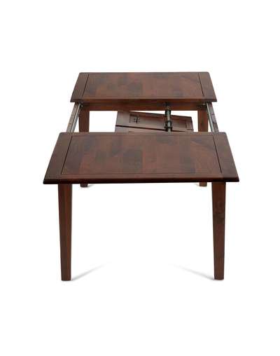 Brown Wood Heritage Extendable Dining Table Brown Wood Heritage Extendable Dining Table