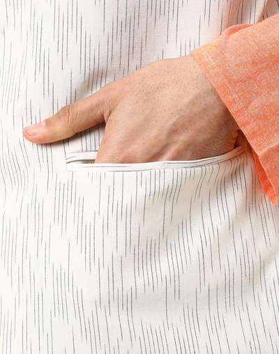 Offwhite Cotton Woven Slim Fit Vest Jacket Offwhite Cotton Woven Slim Fit Vest Jacket