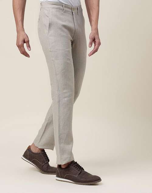 Natural Linen Slim Fit Pants Natural Linen Slim Fit Pants
