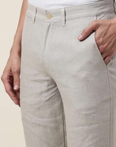 Natural Linen Slim Fit Pants Natural Linen Slim Fit Pants
