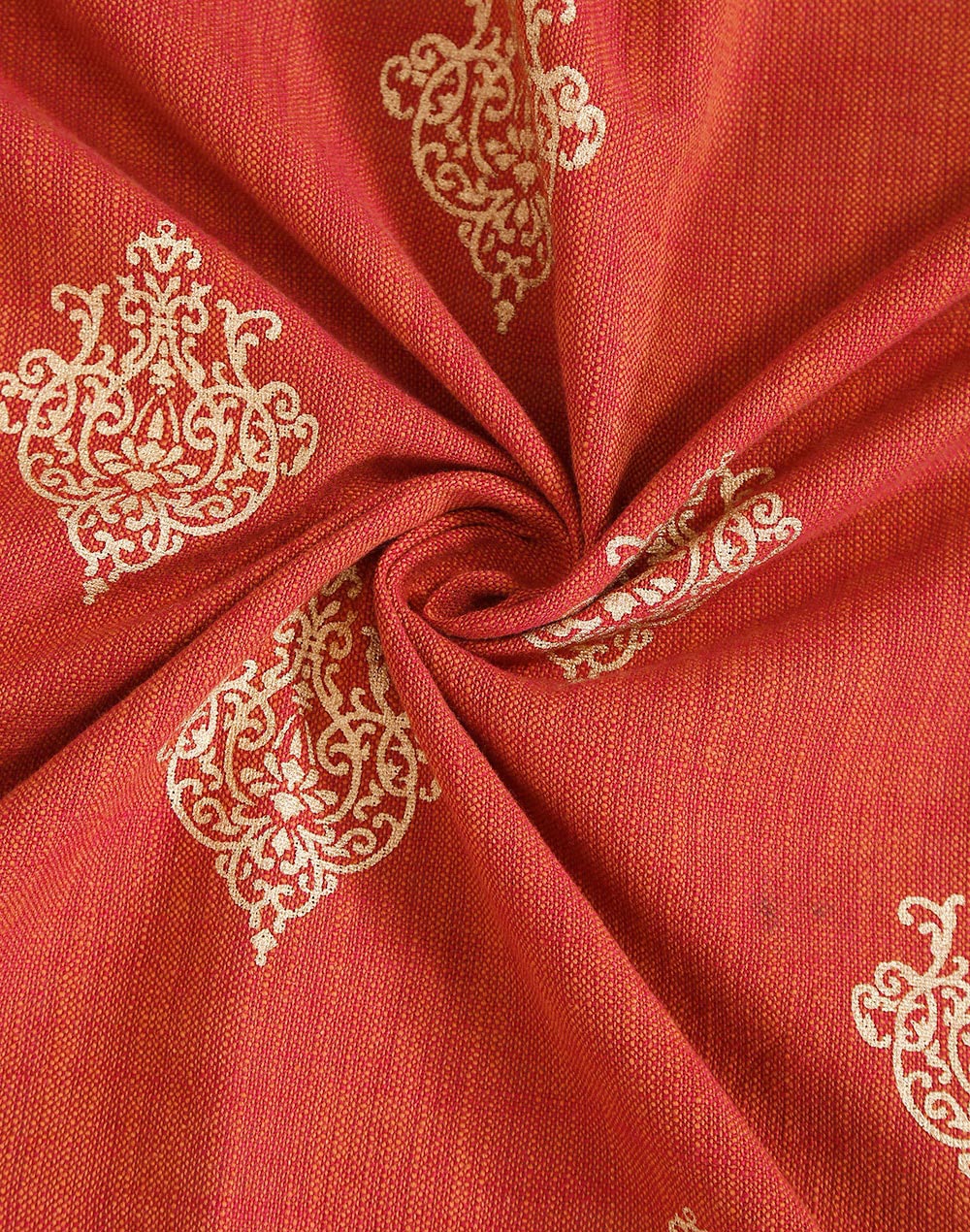 Orange Sahir Cotton Semi Sheer Curtain | 1Pc Orange Sahir Cotton Semi Sheer Curtain | 1Pc