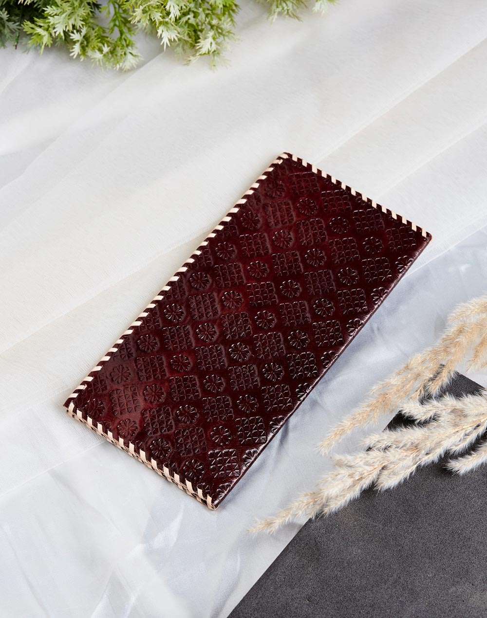 Buy Brown Leather Wallet for Women Online at Fabindia | 20133268