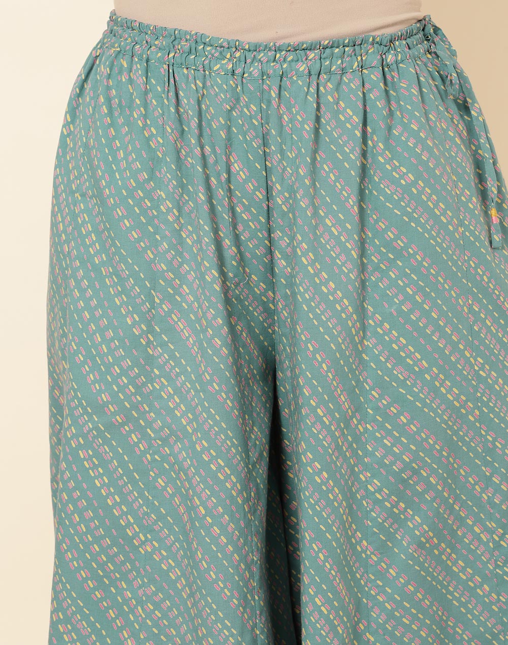 Buy NUIndian Green Cotton Ankle Length Ijar Pant for Women Online at ...