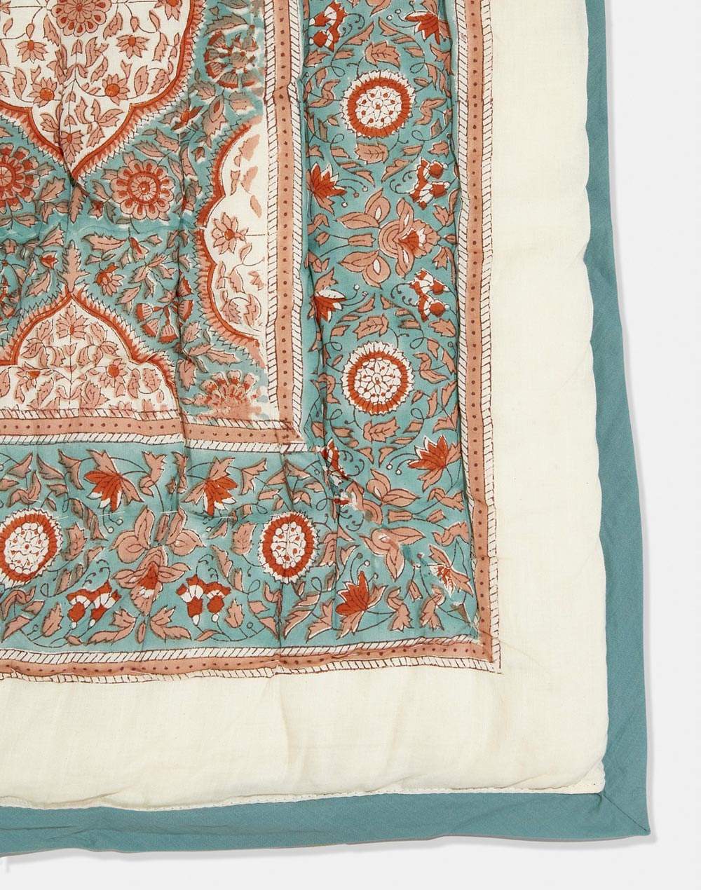 Buy Blue Amer Cotton Hand Block Printed Quilt Double Online at Fabindia ...