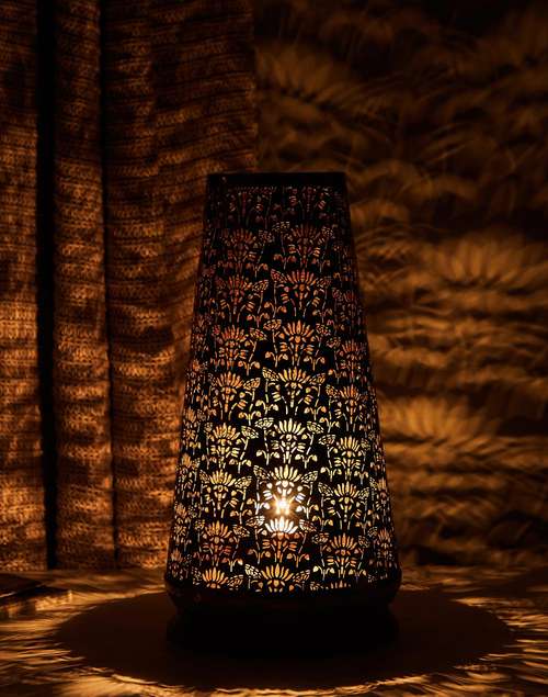 Brass Metal Roshan Ambient Table Lamp Brass Metal Roshan Ambient Table Lamp