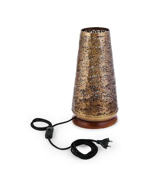 Brass Metal Roshan Ambient Table Lamp Brass Metal Roshan Ambient Table Lamp
