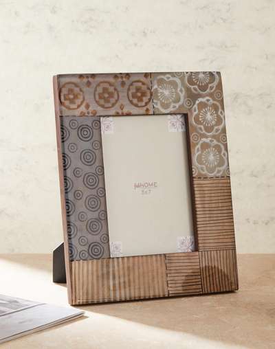 Timber Inlay Photo Frame Buy Black Amaya Wooden Inlay Photo Frame Online at Fabindia | 20248658