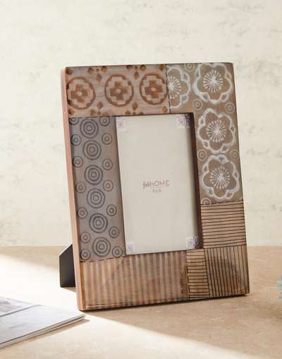 Timber Inlay Photo Frame Buy Black Amaya Wooden Inlay Photo Frame Online at Fabindia | 20248658