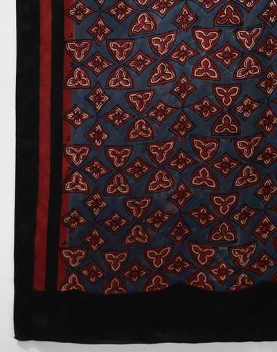 Maroon Modal Ajrakh Stole Maroon Modal Ajrakh Stole
