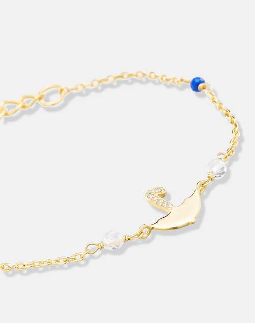 Silver Gold Plated Kids Bracelet Silver Gold Plated Kids Bracelet