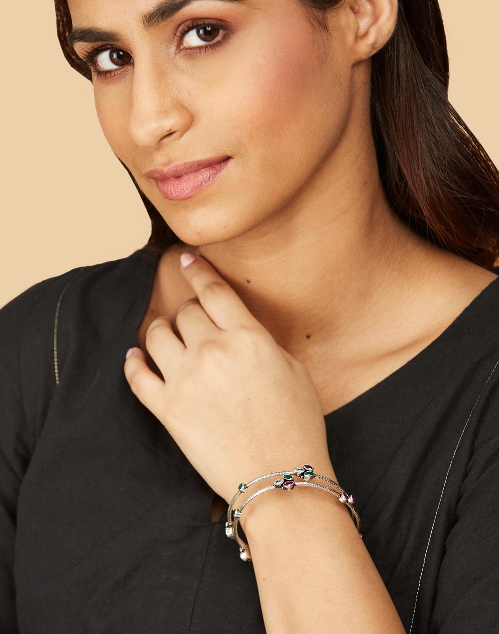 Silver Bangles Set Of 2 Silver Bangles Set Of 2
