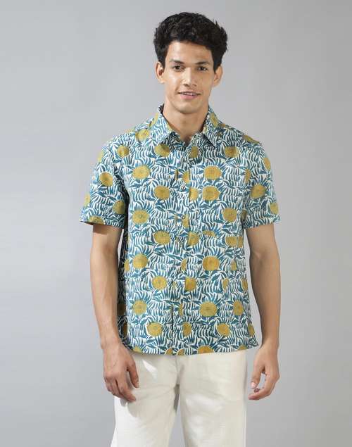 White Cotton Printed Shirt White Cotton Printed Shirt