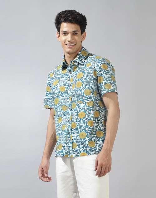White Cotton Printed Shirt White Cotton Printed Shirt