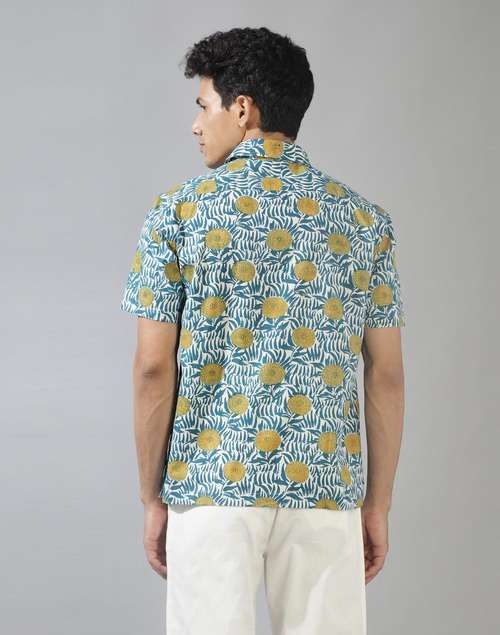 White Cotton Printed Shirt White Cotton Printed Shirt