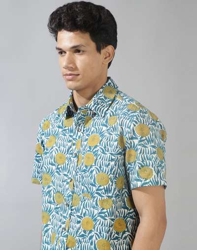 White Cotton Printed Shirt White Cotton Printed Shirt