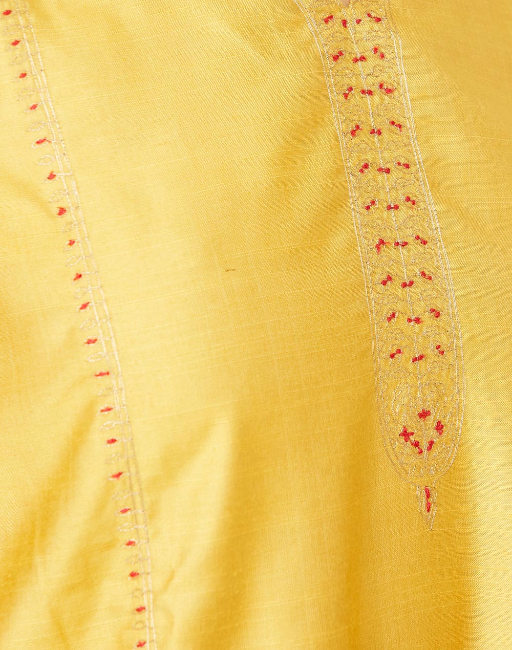 Buy Mustard Viscose Silk Embroidered Long Kurta for Women Online at ...