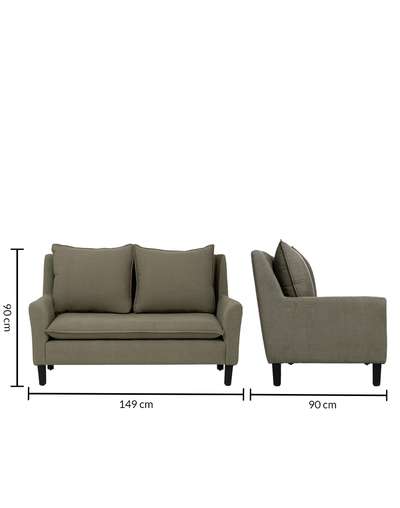 Khaki Den 2 Seater Sofa Khaki Den 2 Seater Sofa