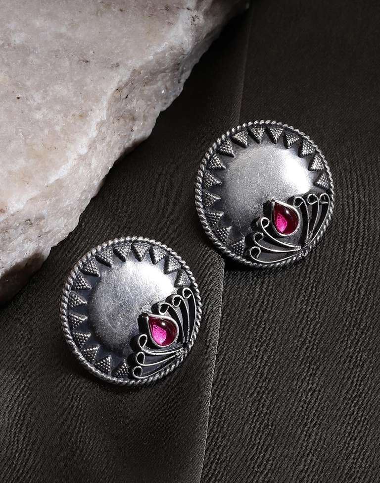 Buy Silver Stud Earrings for Women Online at Fabindia 20146838