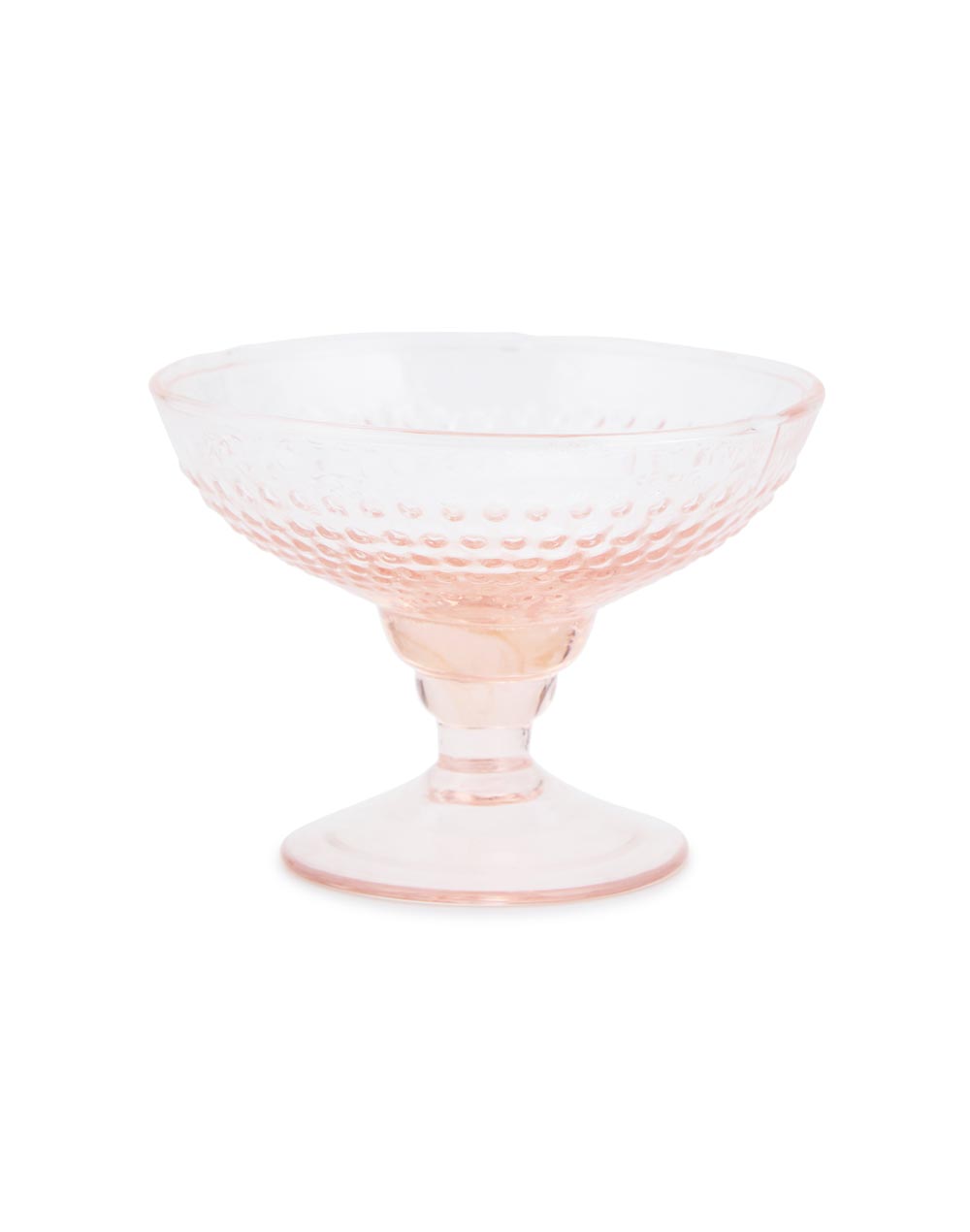 Pink Glass Taraash Dessert Bowl - Set of 4 Pink Glass Taraash Dessert Bowl - Set of 4