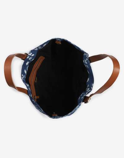 Indigo Printed Fabric Tote Indigo Printed Fabric Tote