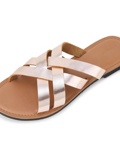 Gold Leather Chappal Gold Leather Chappal