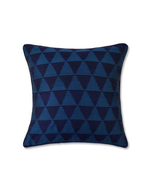 Blue Silk Woven Ikat Cushion Cover 40X40 Blue Silk Woven Ikat Cushion Cover 40X40